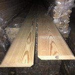 Планкен из лиственницы Скошенный класс В 20x120x6000 мм